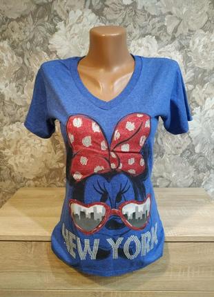 Disney женская футболка minnie mouse new york размер s