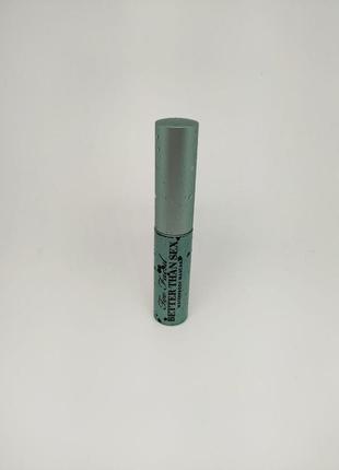 Уцінка! водостійка туш для вій too faced better than sex waterproof volumizing mascara