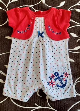 Боди для ребенка 0-3 месяца фирмы m&co.