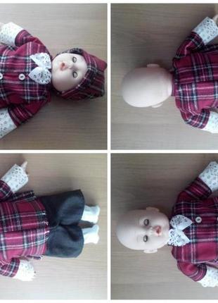 Голубоглазая кукла пупс, 35 см5 фото