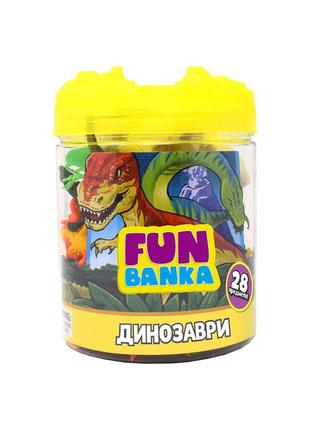 320387 ігровий міні-набір fun banka динозаври tzp100
