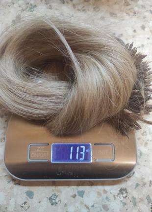 Натуральные волосы для наращивания (южка) блонд