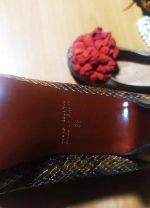 Мега-классные эксклюзивные туфли каблук платформа chie mihara испания натуральная кожа змеиный принт6 фото