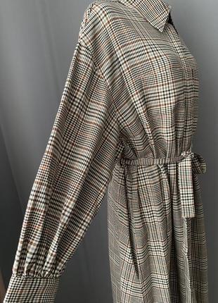 H&m длинное легкое пальто макинтош плательного кроя.4 фото
