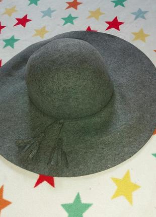 Шляпа шерсть с большими полями new look