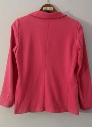 Трикотажный, розовый, малиновый, жакет, пиджак, only, размер l,3 фото