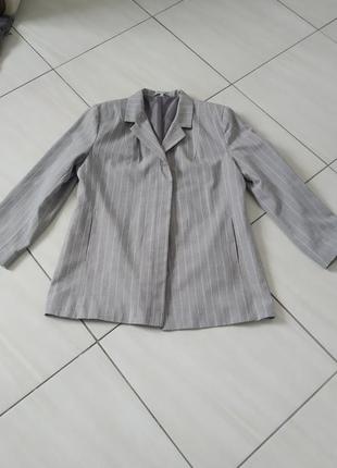 Женский серый пиджак блейзер m&amp;s2 фото