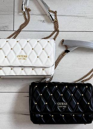 Сумка guess flap з заклепками