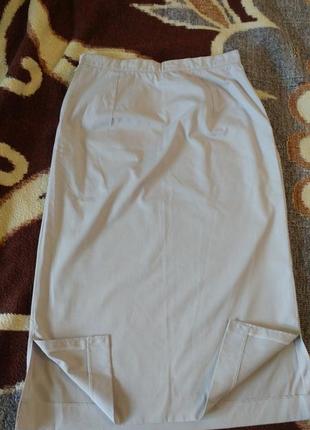 Супер юбка миди нюдового цвета база3 фото