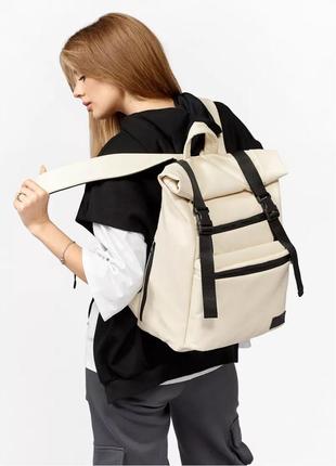 Рюкзак женский ролл sambag rolltop zard молочный