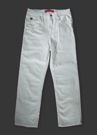 Базовые плотные белые джинсы2 фото