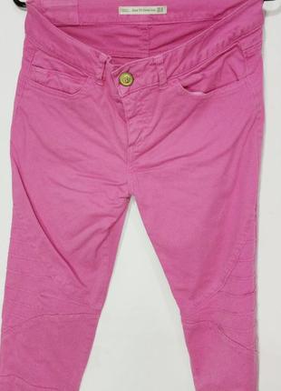 Zara джинсы женские стретч розовые размер 262 фото
