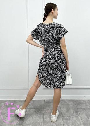 Женское платье с короткими рукавами2 фото