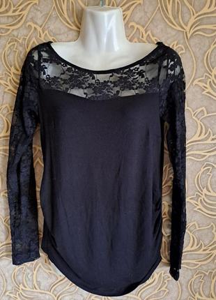 (923) красивая ажурная вискозная блуза h&m/размер s