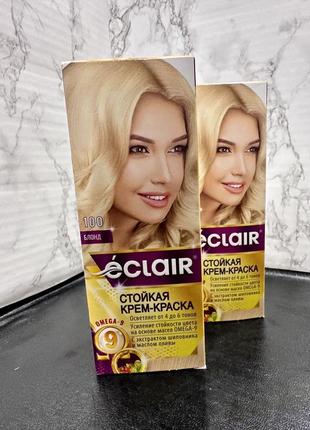 Крем-фарба для волосся eclair omega 9 hair color блонд, 1001 фото