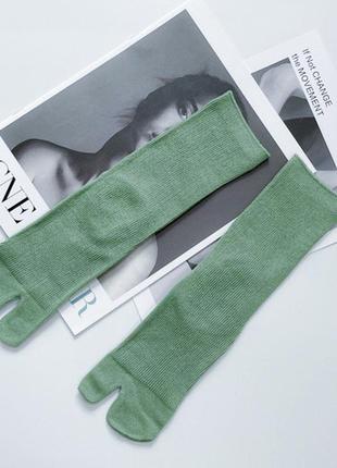 Носки с двумя пальцами кимоно geta 37-40 зеленый