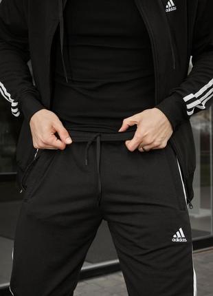 Костюм adidas черный + борсетка в подарок6 фото
