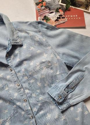 Брендова джинсова рубашка тм reserved🌿размер 38🌿1 фото