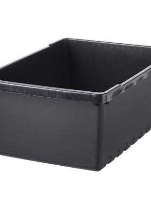 Коробка для хранения, черный, 35х25х14 см, 9 л3 фото