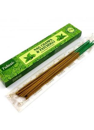 Nag champa & patchouli (наг чампа и пачули) 15 g (пилкові пахощі 15 грам) (tulasi)