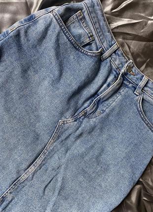 Джинсовая юбка плотная тяжелая ткань4 фото