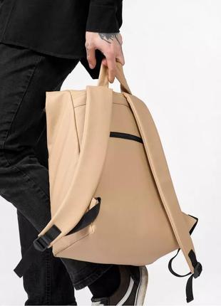 Мужской рюкзак sambag rolltop one бежевый7 фото