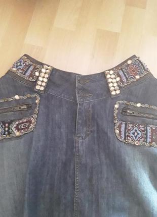 Интересная джинсовая юбка rosa&asor4 фото