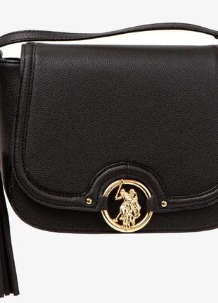 1, сумка кроссбоди черная us polo assn uspa medallion оригинал