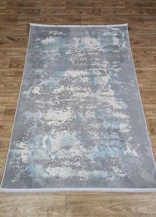Килим 1.2х1.8м luxury 0247 блакитний