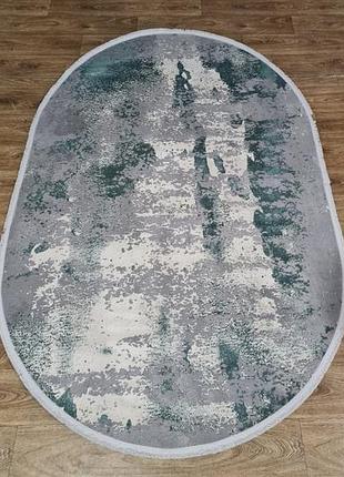 Килим 2х3м овал luxury 0249 смарагдовий