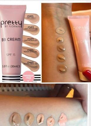 Уцінка! крем з тональним ефектом bb cream pretty by flormar юнайс