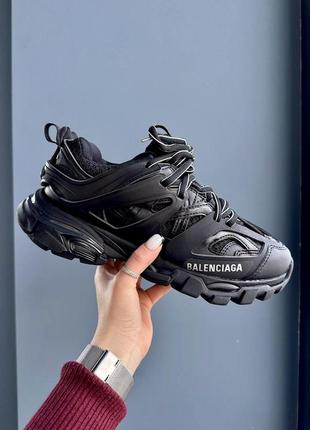 Класні жіночі кросівки бренд track black premium чёрные