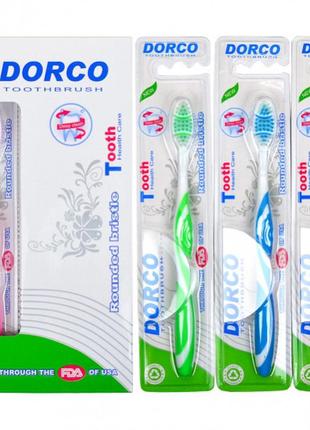 Зубные щетки "dorco" 18,5 см с гибкой головкой