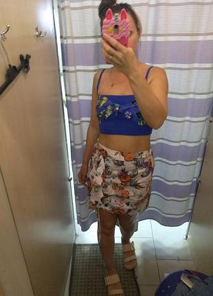 Неймовірно красива літня спідниця з воланом, бавовна