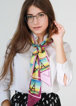 Твилли, шарфик-краватка, авторський дизайнерський шарф, шарф-стрічка my scarf