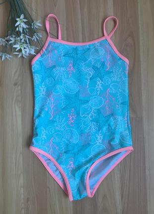 Фирменный купальник девочке f&f 4-5 лет состояние нового