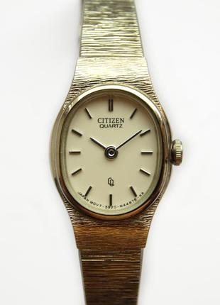 Citizen мініатюрні годинник 5920-s49623 оригінал позолочений механізм