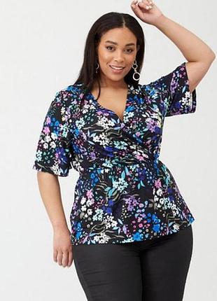 Топ блузка цветочная
