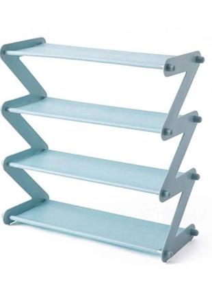 Полка для обуви органайзер компактный стойка складная shoe rack yh 8802 хранение вещей и обуви 4 полки. ve-58510 фото