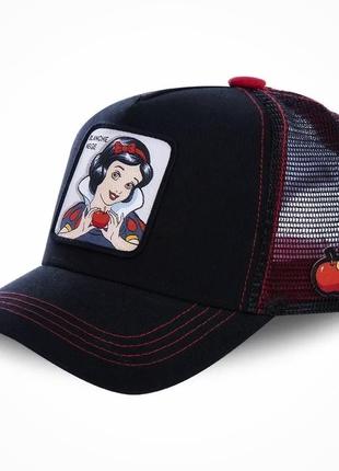 Кепка тракер белоснежка (мультики дисней, disney) с сеточкой, унисекс wuke one size