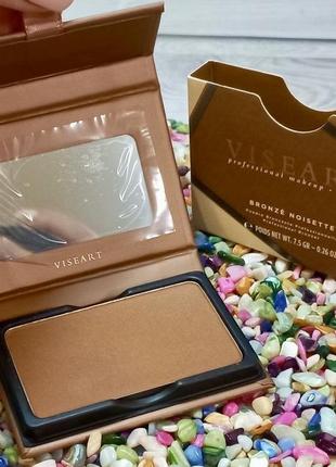 ✔️оригінал шикарний бронзер бронзатор viseart bronzer bronzé noisette1 фото