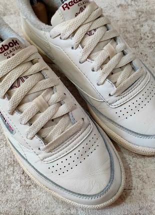 Кроссовки reebok club c 85 'classic оригинал кожаные ёжек4 фото