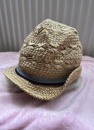 Панама шляпа летняя соломенная2 фото