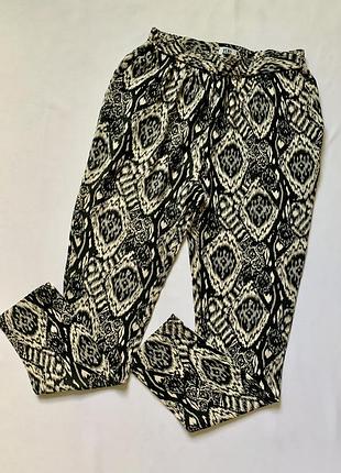 Летние брюки на резинке из вискозы штаны галифе vero moda