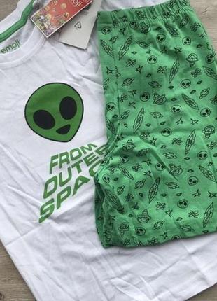 Хлопковая пижама, летний костюм lupilu