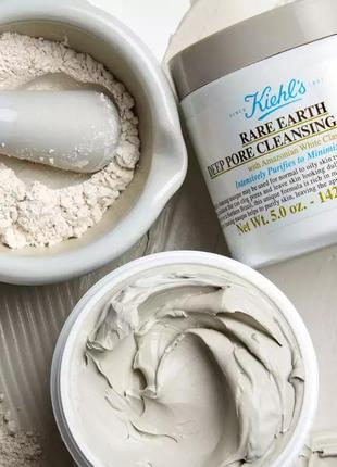 Очищає пори маска kiehl's з білою глиною kiehls rare earth deep pore cleansing masque2 фото