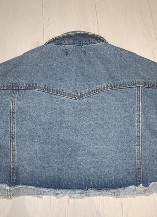 Короткий джинсовый пиджак новый missguided 10 38 s-m3 фото