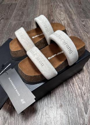 Шлепанцы alexander wang &amp; h&amp;m