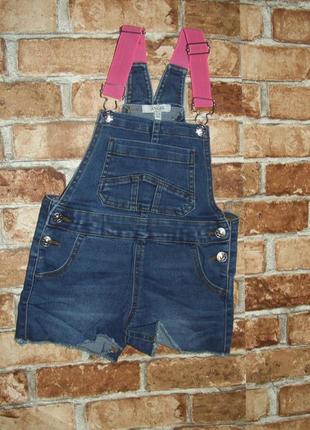 Ромпер джинсовый комбинезон летний девочке 3 - 4 года angel