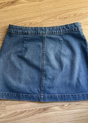 Стильная юбка джинсовая ,спереди на пуговицах5 фото